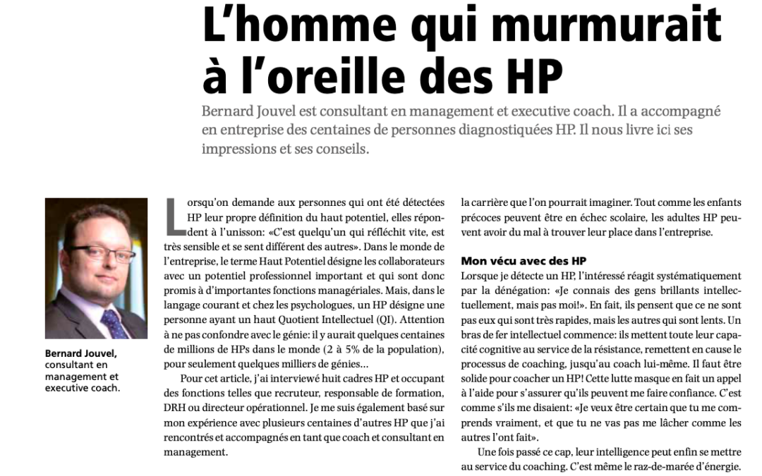 Article HR Today : HP en entreprise